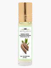 Menjewell Sandal Wood Eau De Perfume Attar 9ml 0.3 Fl.oz. Unisex Fragrance | Long Lasting | Alcohol Free